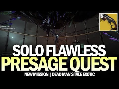 Solo Flawless Presage Exotic Quest (Lone Gun in a Dark Place Triumph) [Destiny 2]
