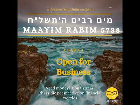 Mayim Rabim 5738: How Can I Become a Baal Teshuvah? Class 4