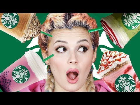 STARBUCKS'TA MENÜDE OLMAYAN TÜM İÇECEKLERİ SİPARİŞ ETTİM !! Video