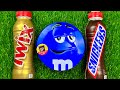 Satisfying Video Unpacking And Mixing Drink Twix Snickers And Yummy Blue M M S Box ASMR