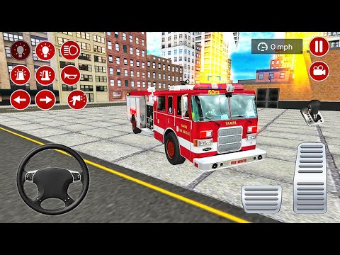 Emergency Fire Truck Rescue Driver Simulator - City Firefighter Simulator - Android Gameplay
