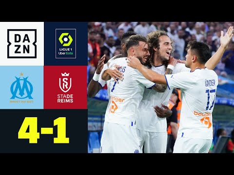 Deutlicher Auftaktsieg für Olympique: Marseille - Reims 4:1 | Ligue 1 | DAZN Highlights