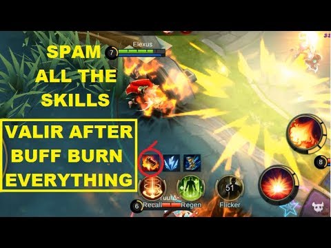 Valir After Buff (Burn Everything) Solo Ranked MVP Gameplay Mobile Legends