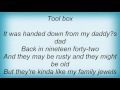 Aaron Tippin - Country Boy's Tool Box Lyrics