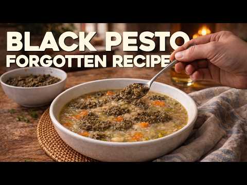 The Provençal Trick That Turns a Basic Soup into a RESTAURANT-WORTHY Dish... (Vegan Black Pesto)