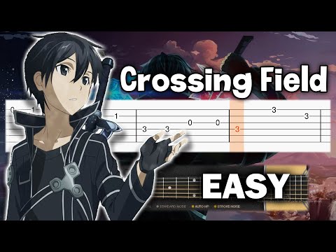 Sword Art Online OP 1 - Crossing Field - Guitar tutorial (TAB)