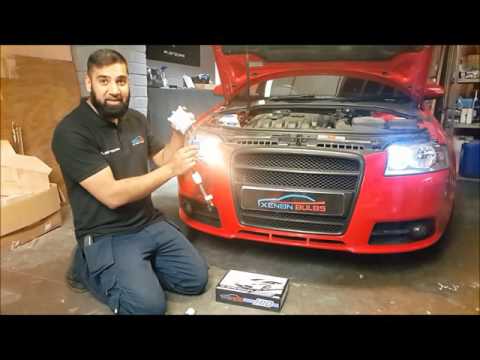 Alien SD2 Audi A3 HID Conversion kit & LED Sidelight Install Terminator