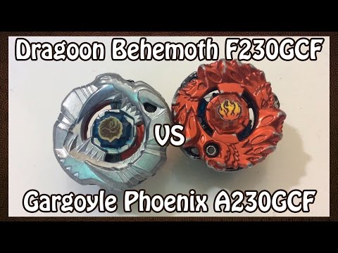 BeyGa - BATALHA! Dragoon Behemoth F230GCF vs Gargoyle Phoenix A230GCF