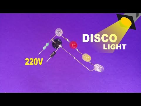 How To Make 220V DJ Light At Home..Diy DJ Light..Disco Light..