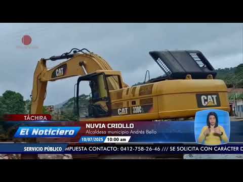 Continúan trabajos en carretera trasandina en el Táchira - El Noticiero emisión meridiana 10/07/25