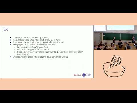 Upstreaming the Rust front-end BoF - GNU Tools Cauldron 2022