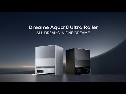 Robotas dulkių siurblys Dreame Aqua10 Ultra Roller, baltas video