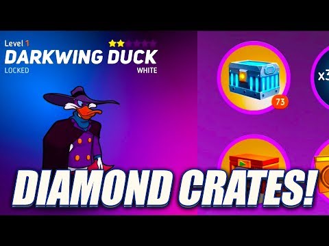 75x Diamond Crate Opening For DARKWING DUCK - Disney Heroes: Battle Mode