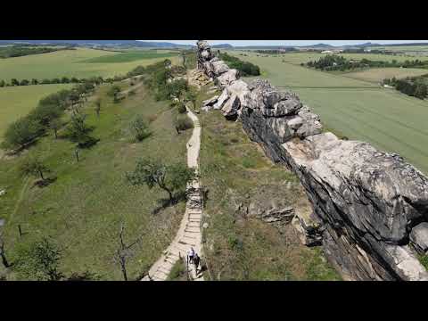 Drohnenflug Harz  , Teufelsmauer bei Timmenrode