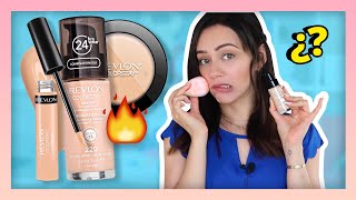 REVLON COLOR STAY🔥PROBANDO LA BASE, CORRECTOR Y POLVO! | A PRUEBA DE FUEGO