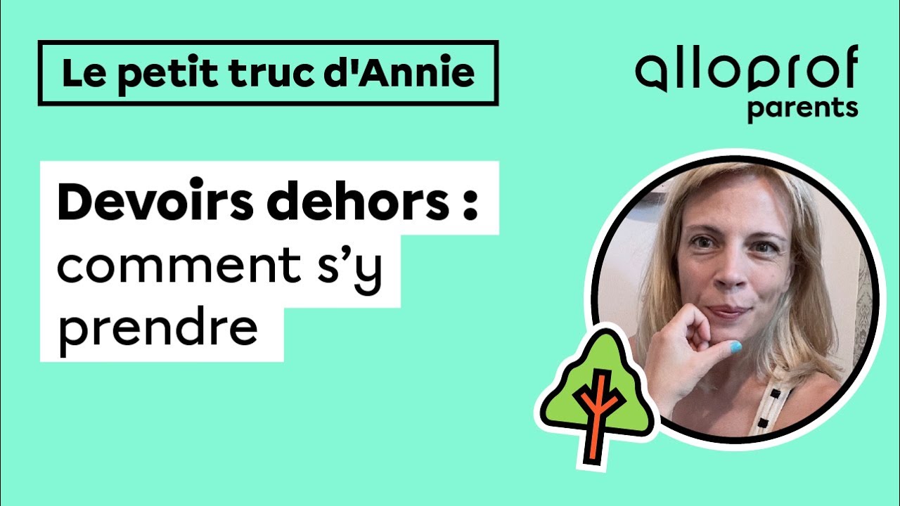 Comment faire les devoirs à l’extérieur