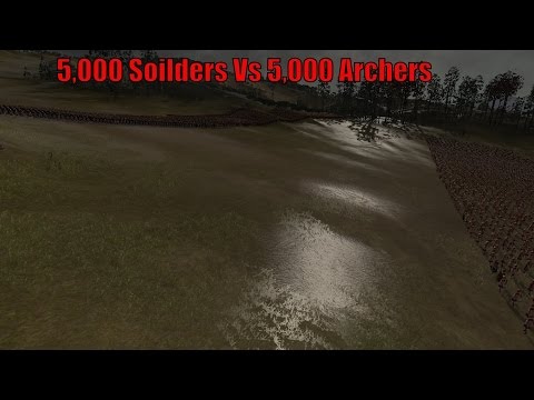 Rome 2 Total War 5000 Roman Soilders Vs 5,000 Roman Archers