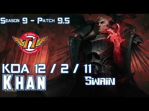 SKT Khan SWAIN vs KALISTA ADC - Patch 9.5 KR Ranked