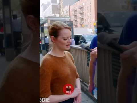 Emma Stone Meet Random People on Street | #shorts