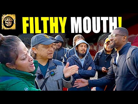 Filthy Mouth! Mansur Speaker's corner