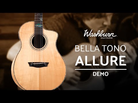 Washburn SC56S | Allure Bella Tono Studio Cutaway Acoustic Electric Guitar. - Gloss Natural image 19