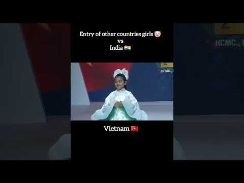 Entry Of Other Countries Baby Girls Fashion Show Vs India 🇮🇳 #shorts
