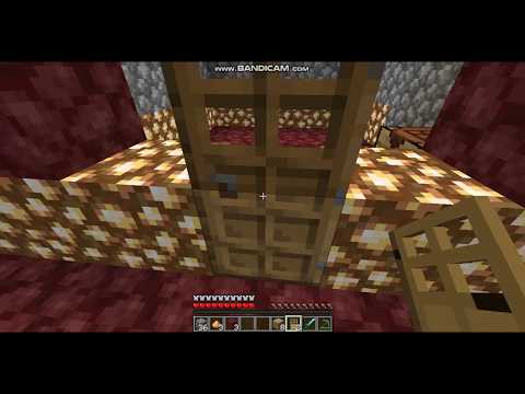 Minecraft ama Nether da yaşamak.