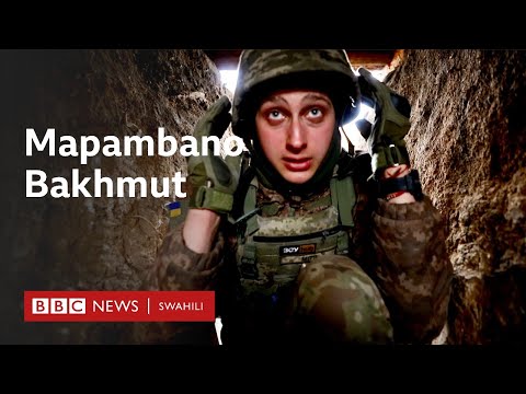 Mstari wa mbele ambapo Urusi inakabiliana na  Ukraine huko Bakhmut