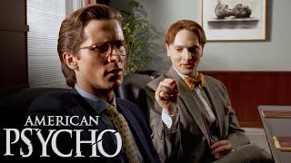 Comparing Business Cards Scene American Psycho