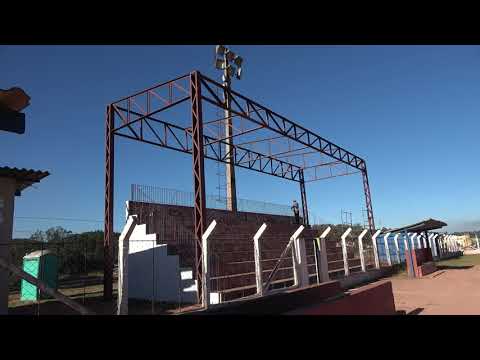 Obra de reforma do campão a todo vapor começo a cobertura da arquibancada coberta