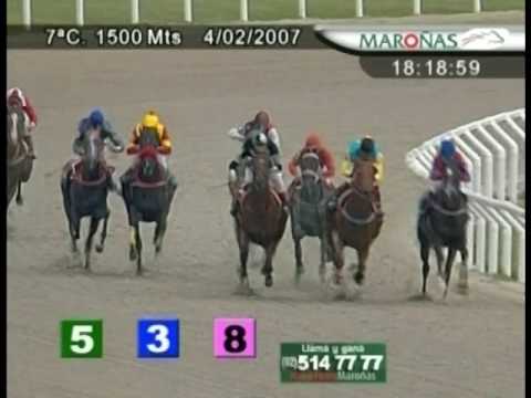 Triunfal debut de Barbarossa en Maroñas Febrero 2007