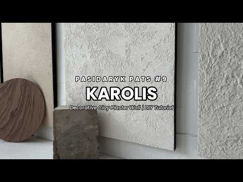 Dekoratyvinė siena "Karolis" su molio tinku