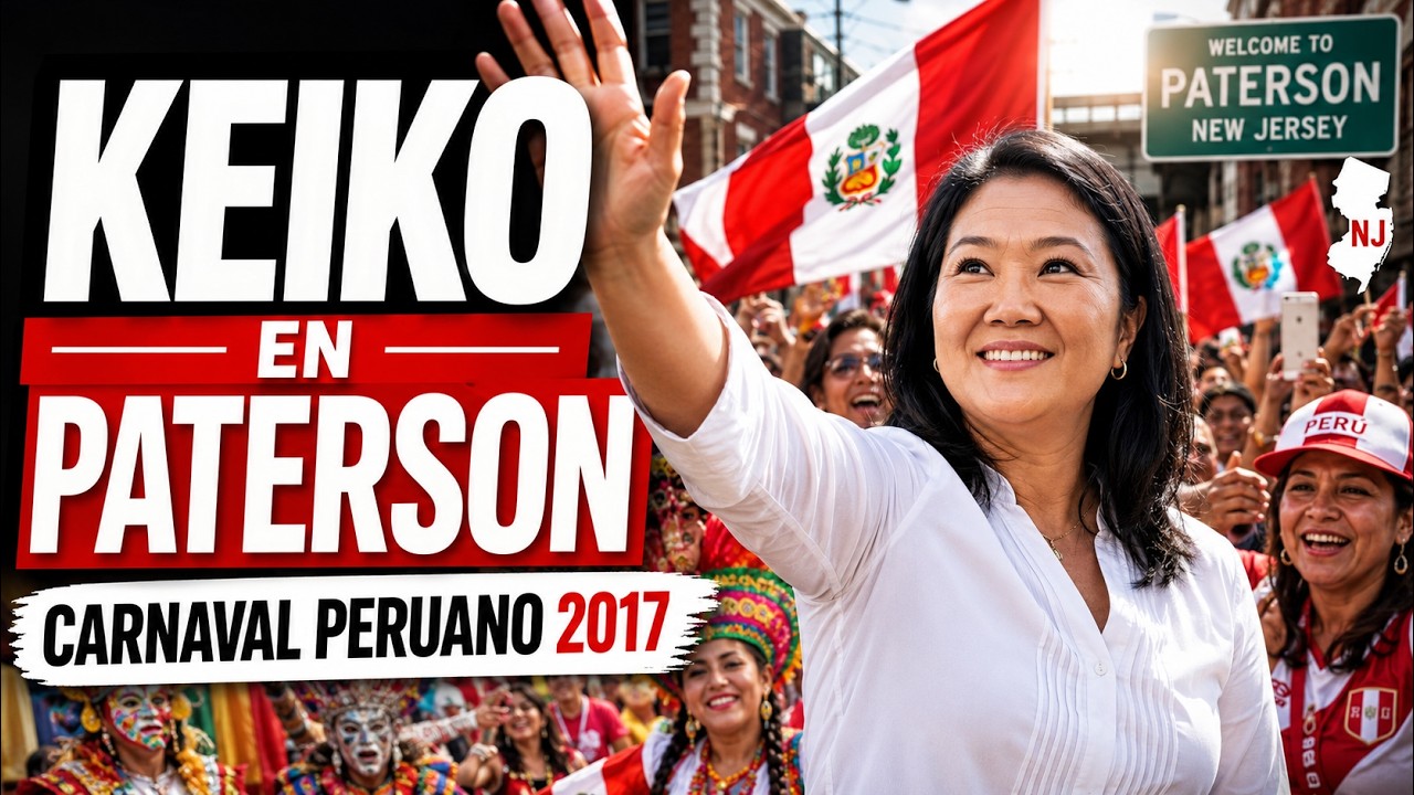 Keiko Fujimori en Paterson NJ Carnaval Peruano 2017