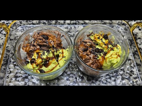 كلاص رائع بنكهة الفستق و الشكولا غيحماقو عليه الصغار و الكبار🍨🍦😍#icecream #glace