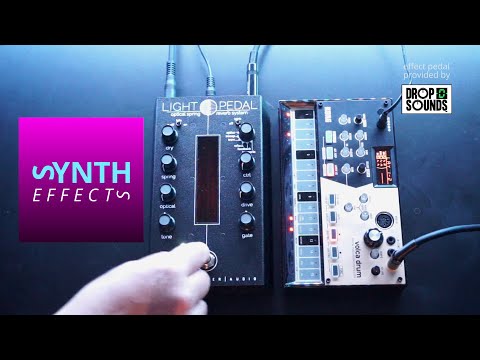Gamechanger Light Pedal w drum machine Korg Volca demo
