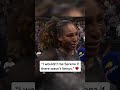 Serena showing love to her sister Venus 🙏