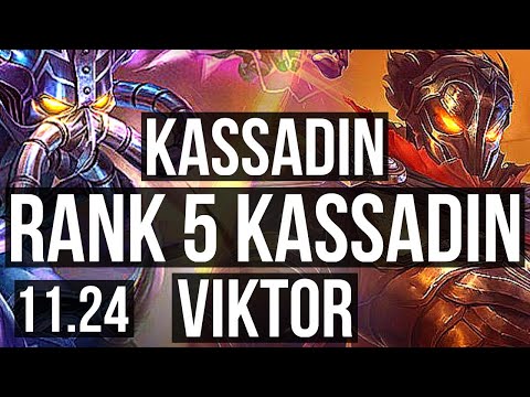 KASSADIN vs VIKTOR (MID) | Rank 5 Kassadin, 8/1/3, Legendary | KR Grandmaster | 11.24