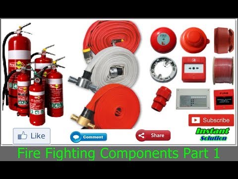 Fire Fighting Components List ! Fire Fighting Equipments Part 1 in Hindi Urdu Video