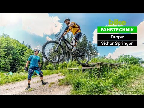 MTB-Fahrtechnik: Drops – mit dem Bike von Drops oder Geländekanten springen!