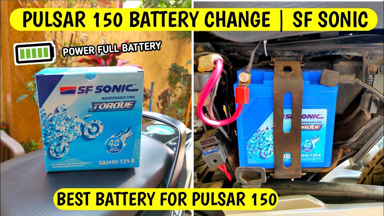 Watch video Best Battery For Pulsar 150 / SF SONIC Now Best Battery For Pulsar 150 / SF SONIC