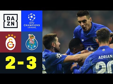 Porto zieht ungeschlagen in K.O.-Runde ein: Galatasaray - Porto 2:3 | Champions League | Highlights