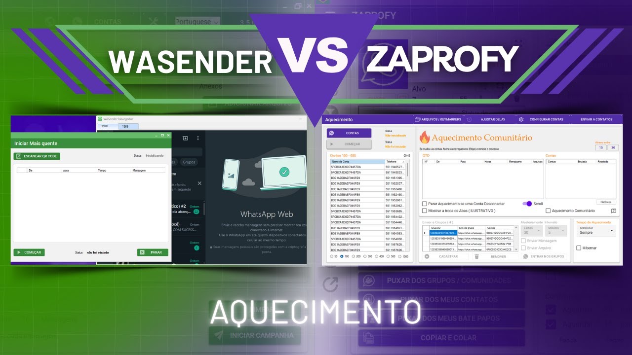 Wasender ou Zaprofy - Descubra as Diferenças! Quer saber qual ferramenta é ideal para você