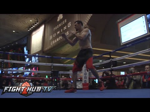 Keith Thurman vs. Robert Guerrero- Guerrero open workout-MGM Grand