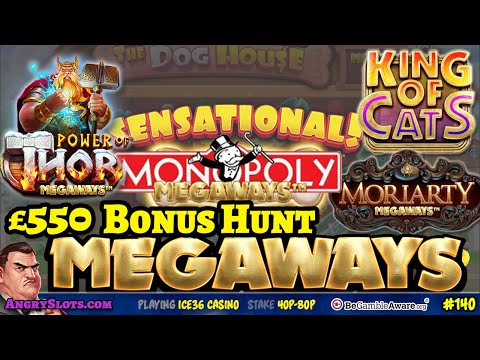 *Epic* £550 MEGAWAYS BONUS HUNT: Moriarty Megaways, Primal, Rick & Morty & more. 15 bonuses to open.