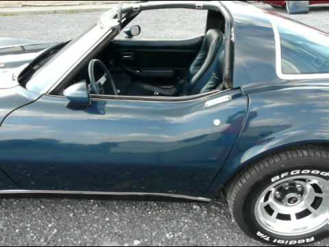 1979 Dark Blue Corvette L82 4spd T Top Video