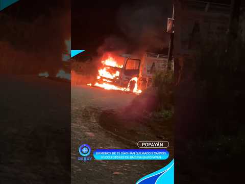 Están quemando carros recolectores de basura en Popayán #noticias #colombia #cauca #popayan 🚨🚨