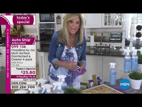 CleanBoss by Joy MultiSurface Disinfectant   Cleaner 4pa...