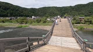 錦帯橋をわたり対岸へ