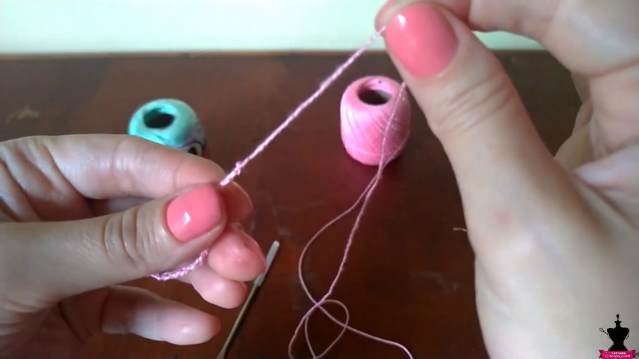 Aula de CROCHÊ INICIANTE correntinha linha fina | Aula 1