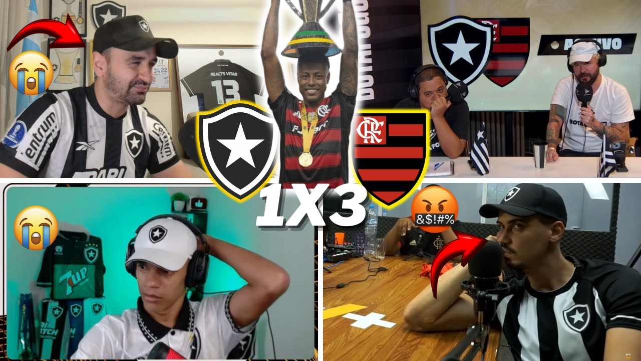 REAÇÕES BOTAFOGUENSES E CHORO AO VIVO- BOTAFOGO 1X3 FLAMENGO- CAMPEÃO DA SUPERCOPA DO BRASIL 2025